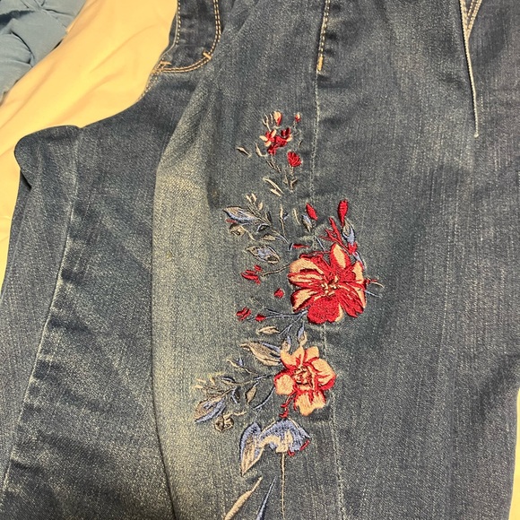 WHBM denim jeans with embroidery - Picture 7 of 7